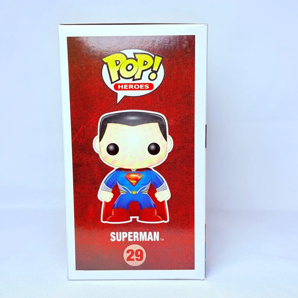 Funko Pop Heroes Superman 29 Man of Steel Vinyl Figure DC Universe Blue Red Suit